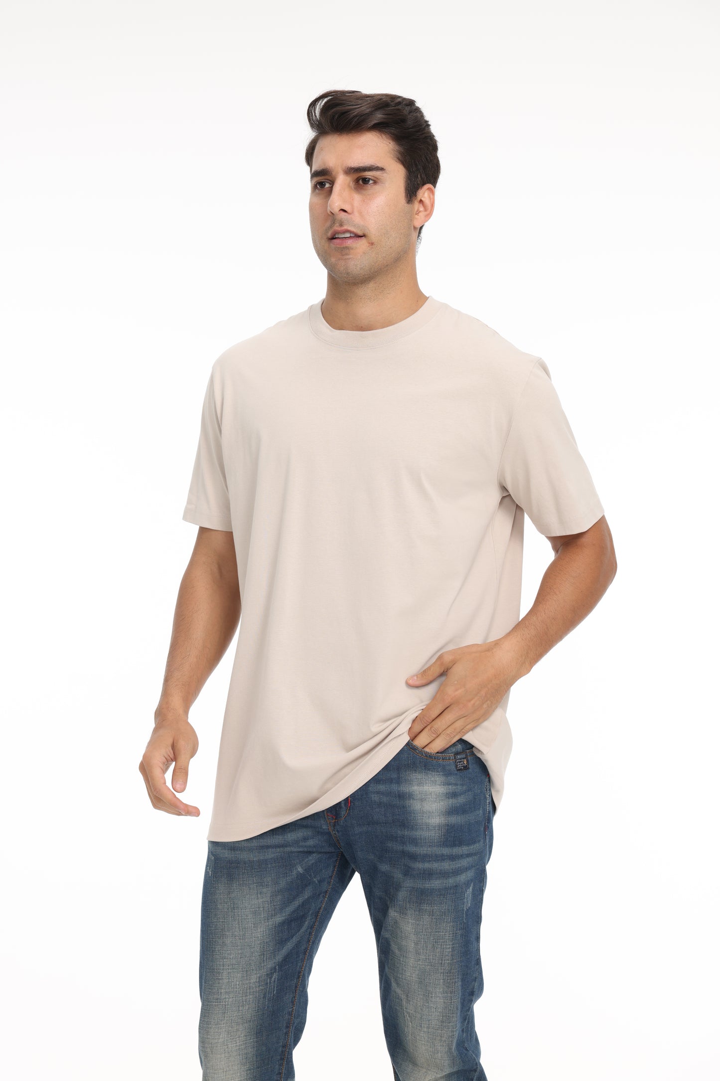 Camiseta premium de peso pesado lista para imprimir Zfeel ZF220