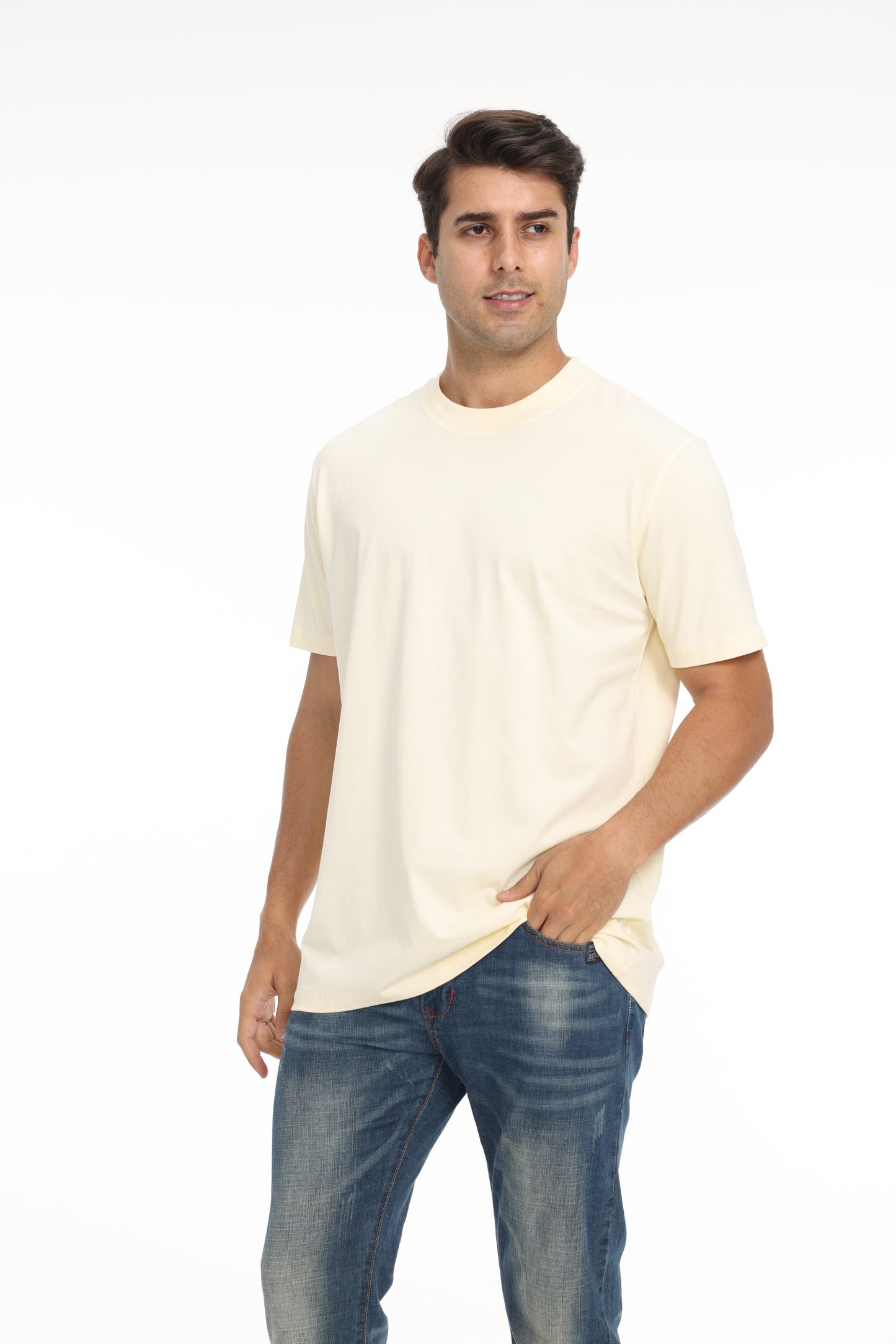 Camiseta premium de peso pesado lista para imprimir Zfeel ZF220