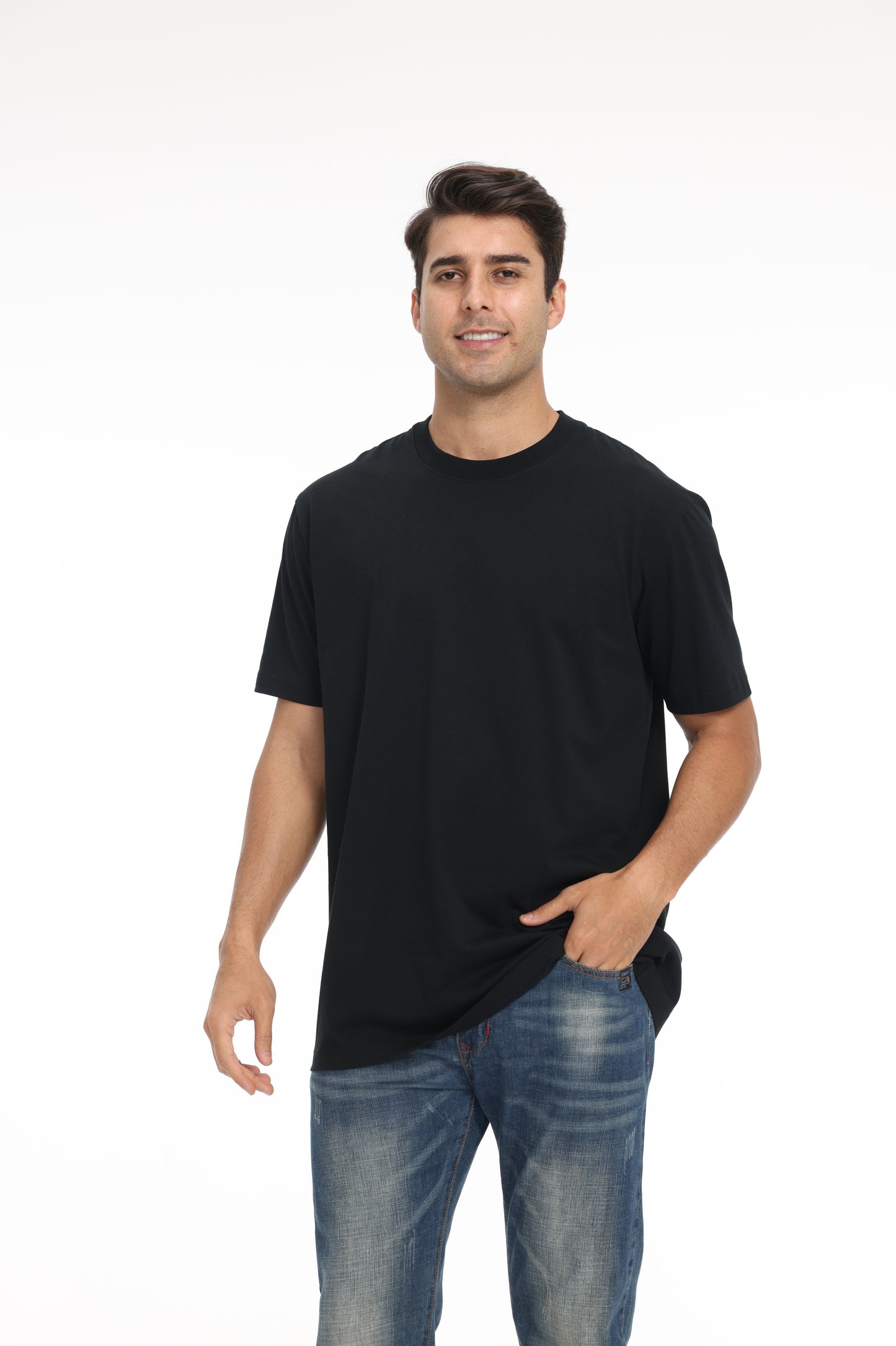 Camiseta premium de peso pesado lista para imprimir Zfeel ZF220
